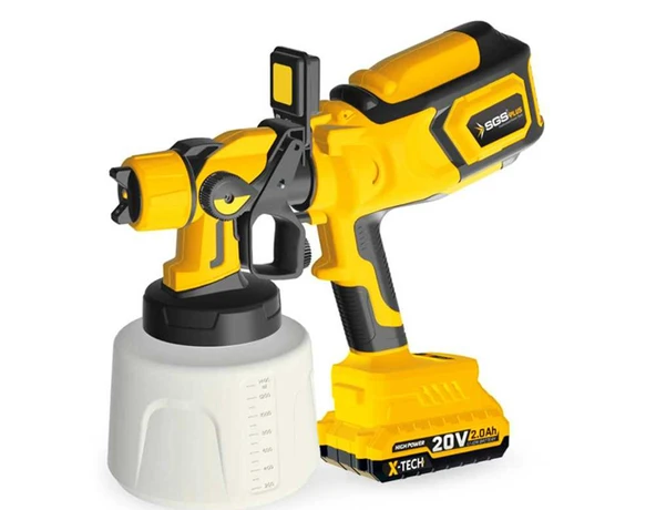 SGS PROFESYONEL AKÜLÜ BOYA TABANCASI 20V 1X2.0Ah