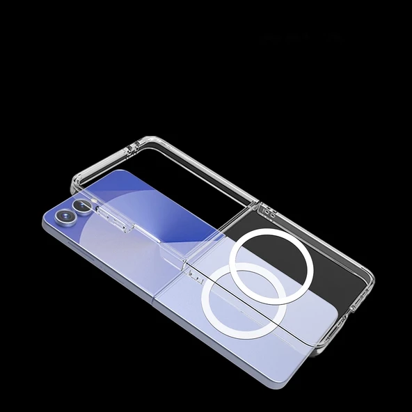 Galaxy Z Flip 7 Kılıf Kamera Korumalı M-safe Sert PC Zore Porto Kapak - Resim 11