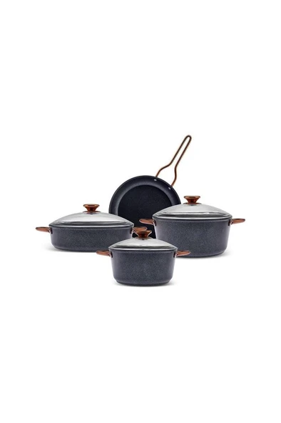 Biodiamond Expert Rosegold 7 Parça Tencere Seti