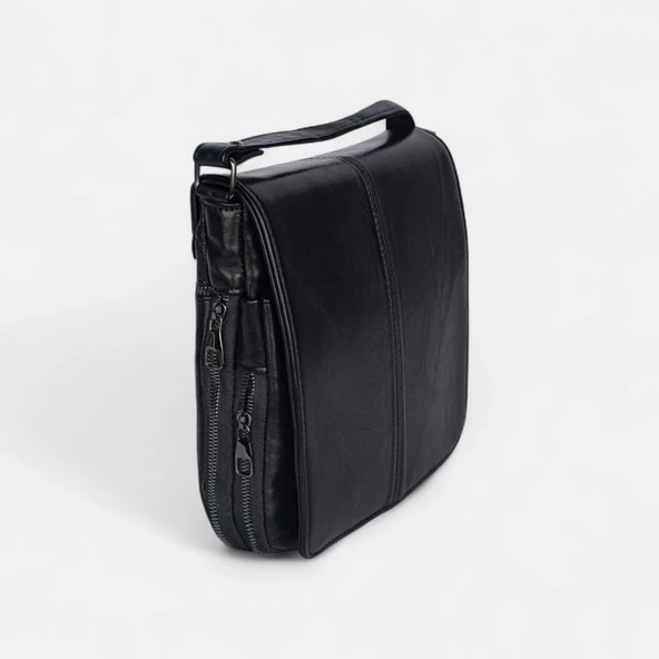 Lederax Hakiki Deri Orta Boy Omuz Çantası Postacı Çantası LD591 - Resim 5