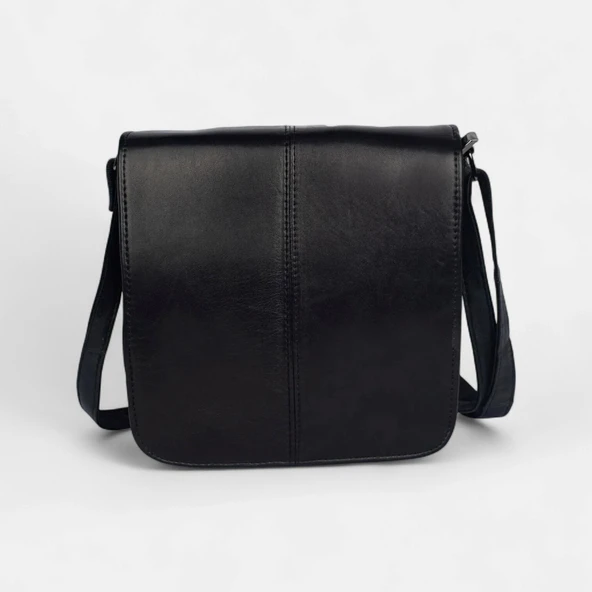 Lederax Hakiki Deri Orta Boy Omuz Çantası Postacı Çantası LD591 - Resim 6