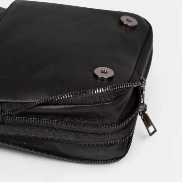 Lederax Hakiki Deri Orta Boy Omuz Çantası Postacı Çantası LD591 - Resim 8