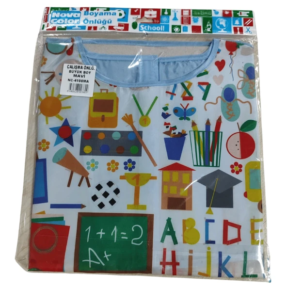 Nova Color Boyama Önlüğü Büyük Boy Mavi | NC-4108 - Resim 6