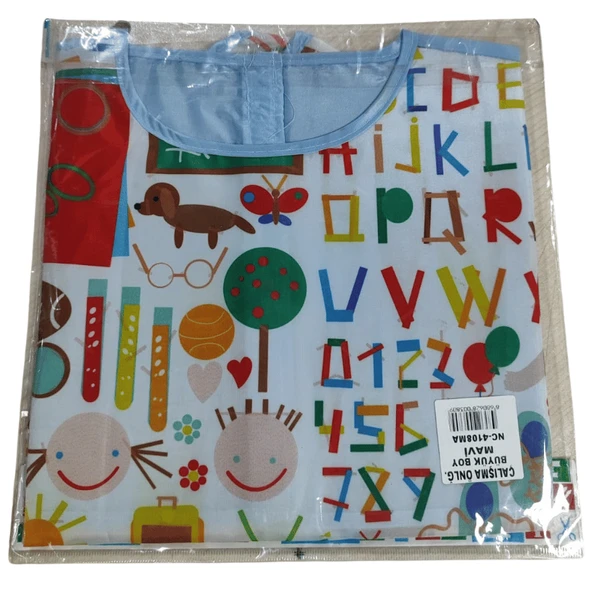 Nova Color Boyama Önlüğü Büyük Boy Mavi | NC-4108 - Resim 4