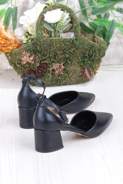 Fort 110-416 Rahat Alçak Kalın Topuklu Kadın Ayakkabı - Resim 4