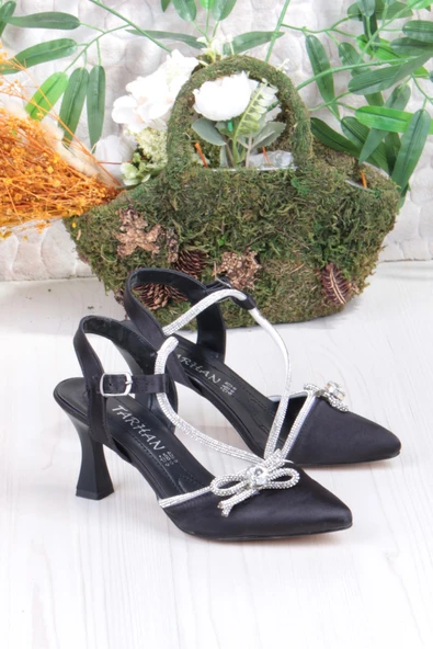 Fort 35317 Taşlı Fiyonlu Biye Taşlı Topuklu Abiye Ayakkabı Kadın Ayakkabı ürün görseli