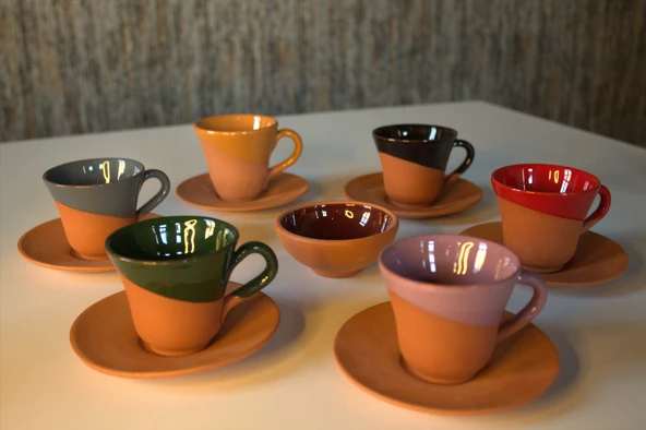 Ful Set Fincan Seti Klasik Model 6 Kişilik ve Çerezlik HEDİYELİ - Resim 3