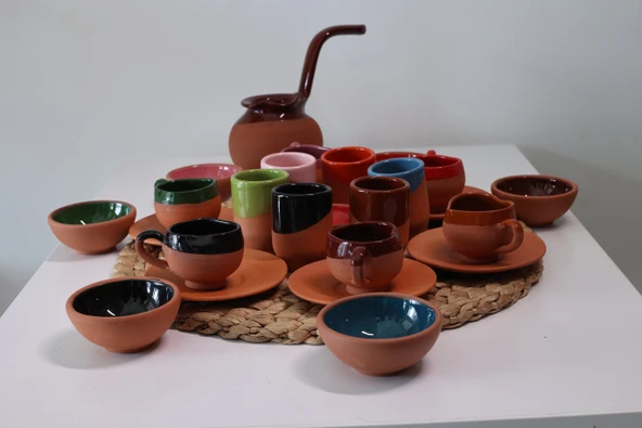 Tam Takım Kahve Sunumu Kalpli Model 6 Kişilik ürün görseli