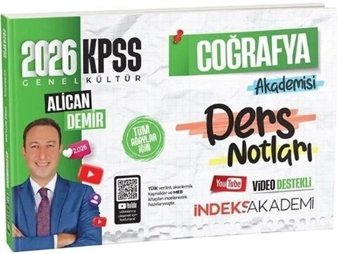 2026 KPSS Coğrafya Akademisi Video Ders Notları İndeks Akademi ürün görseli 1