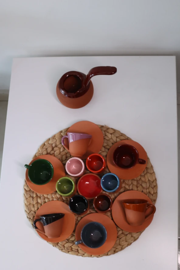 Ful Set Kahve Sunumu Klasik Model 6 Kişilik - Resim 2