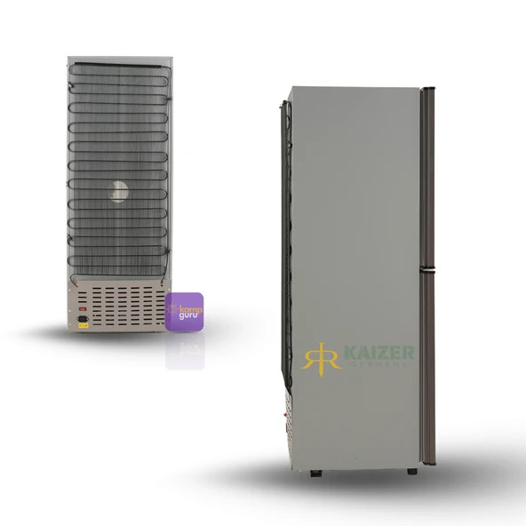 KAiZER Germany  140 Buzdolabı ALTTAN BUZLUK - Antrasit 12 volt / 24 volt - Resim 5