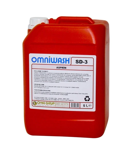 Omniwash SD-3 Asprin Genel Temizlik Ürünü 4 x 5000ml - 2