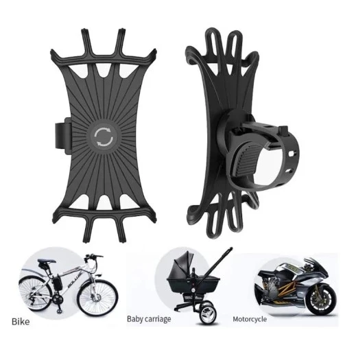 Silikon Esnek Bisiklet Telefon Tutucu - 2