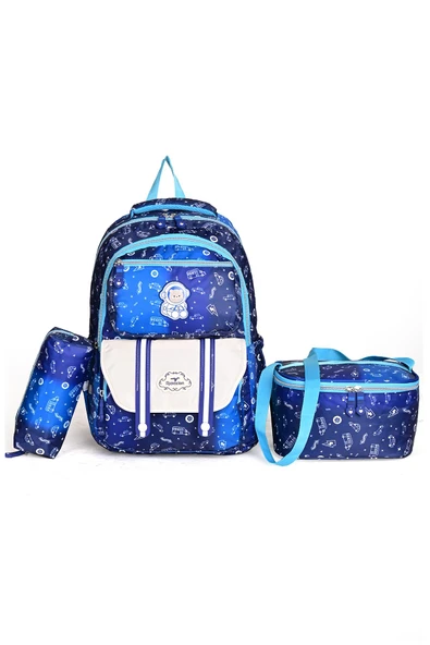 1380 Üçlü Set – Okul Çantası, Beslenme Çantası & Kalemlik ürün görseli