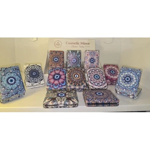 12 li Büyüteçli Dikdörtgen Cep Aynası