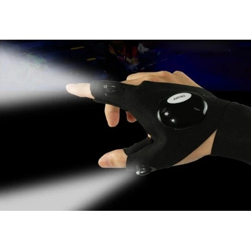 Led Işıklı Çalışma Eldiveni Sağ Sol Çift - 5