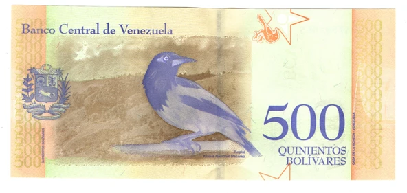 EABİ-Venezuella 500 Bolivares 2018 A47581055 (wb0442) - Resim 2