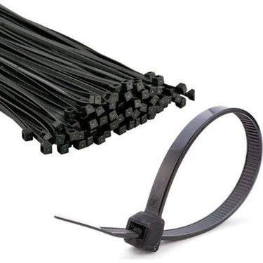 Kablo Bağı (Cırt Kelepçe) Siyah 4.8x200 MM (100Adet) ürün görseli