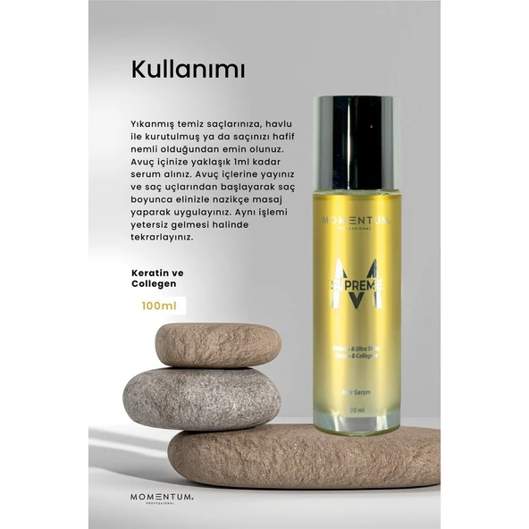 Momentum Keratin & Collagen Saç Serumu 100 ML - Resim 3