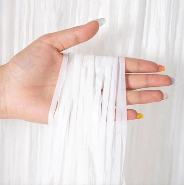 Soft Beyaz Renk Duvar ve Kapı Perdesi - Resim 2