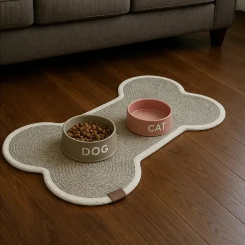 Kedi ve Köpek Mama Kabı Paspası - 5