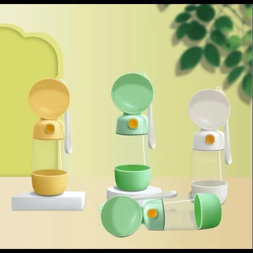 Taşınabilir Evcil Hayvan Mama Hazneli Su Matarası - 4