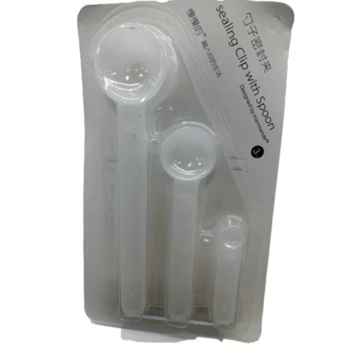 Ölçme Kaşıklı Poşet Klipsi 3 lü Paket - 2