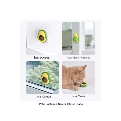 Avokado Kedi Nanesi Cat Mint Oyun Topu - 2
