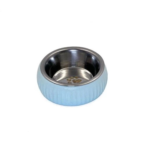 Mikopet Organik Seramik Mama Kabı Mavi - 5