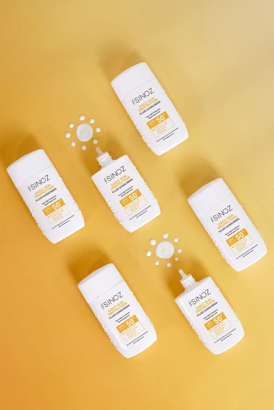Sinoz Günlük Kullanım Sıvı Yüz Güneş Kremi Yeni Nesil Güneş Filtreleri İle Hibrit Formül SPF50 50 ml - Resim 10