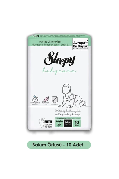 Sleepy Babycare Bebek Bakım Örtüsü 10'lu ve Rosie Pamuk Hediye - Resim 4