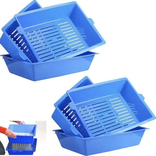 3 Katlı Kedi Tuvaleti Elekli Kedi Tuvaleti - 4