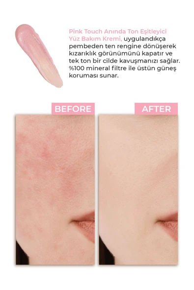 Sinoz Pink Touch Anında Ton Eşitleyici Onarıcı Nemlendirici Pembe Yüz Güneş Kremi Spf50 50 ml - 8