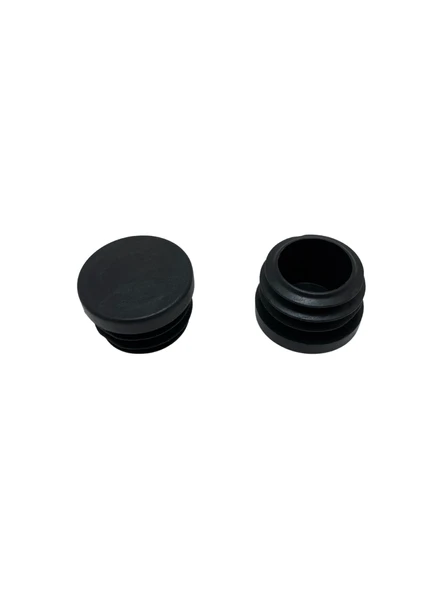 Yuvarlak Demir Profil İç Tapa Geçme Plastik Ayak Geçme Koruma Plastiği(38MM)(SİYAH) Siyah 38mm SİYAH - 8 ADET - 4