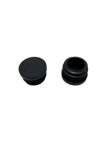 Yuvarlak Demir Profil İç Tapa Geçme Plastik Ayak Geçme Koruma Plastiği(32MM)(SİYAH) Siyah 32mm SİYAH - 4 ADET - 4