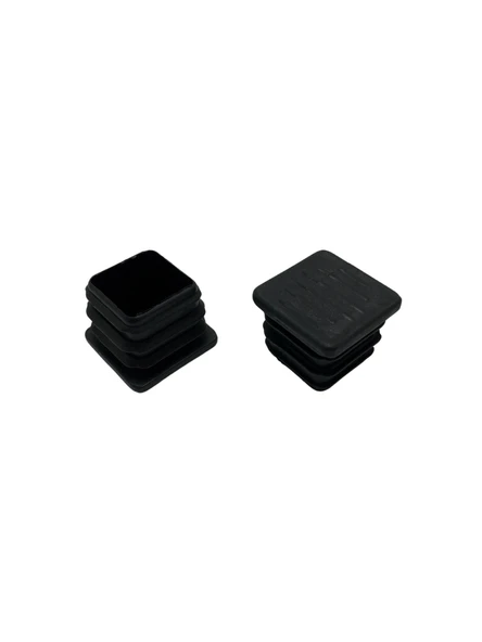 Kare Demir Profil İç Tapa Geçme Plastik Ayak Geçme Koruma Plastiği(30MM)(SİYAH) Siyah 30mm SİYAH - 8 ADET - 4