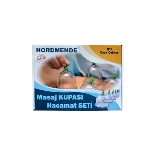 12 Li Hacamat Masaj Kupa Set
