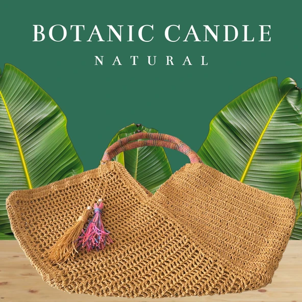 Renkli Saplı Kağıt İp Plaj Çantası ürün görseli