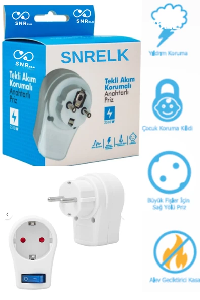 SNRELK- (AKIM-ŞOK-ÇOCUK) KORUMALI PRİZ - Resim 4