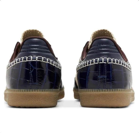 Samba Wales Bonner Navy Croc - Resim 4