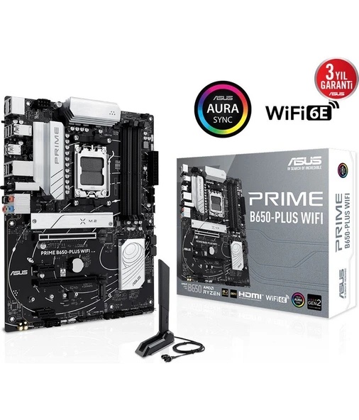 ASUS Prıme B650-PLUS Wıfı Ddr5 Am5 Dp HDMI Atx Anakart - Resim 2