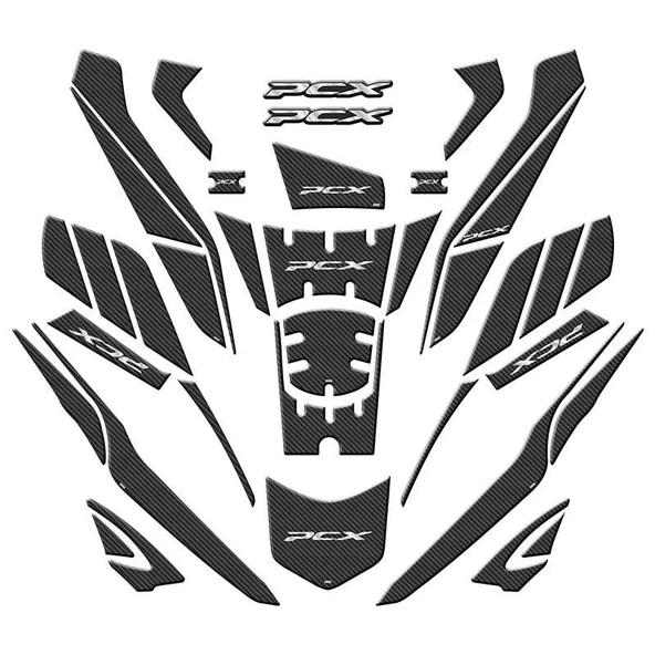 HONDA PCX 2025 UYUMLU TANK PAD SET 001 ürün görseli