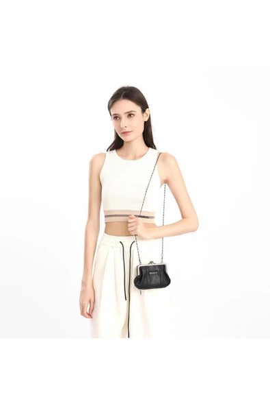 Mini Boy Yıkama Deri Burslu Kadın Kese 21-K Barcelona 1937-7 - 6