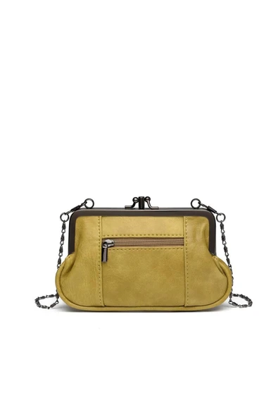 Mini Boy Yıkama Deri Burslu Kadın Kese 21-K Barcelona 1937-7 - 2