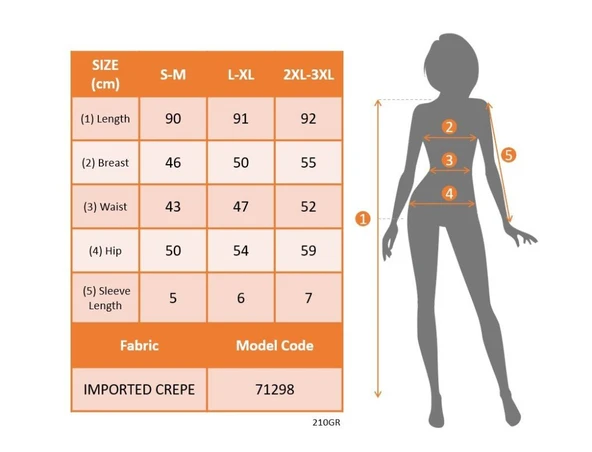 Kadın Kısa Kollu V Yakalı Ithal Krep Elbise - Resim 4