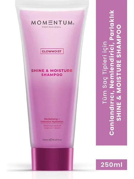 Momentum Şampuan Shine & Mousture 250 Ml PARLAKLIK VE NEM ürün görseli 1