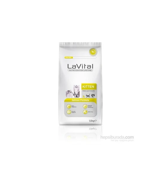 La Vital Kitten Somonlu Yavru Kedi Maması 1,5 Kg - 3
