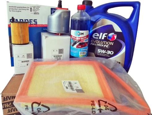 Bosch Peugeot Partner 1.6 Hdi Filtre Bakım Seti Elf 5W-30 Motor Yağ ürün görseli