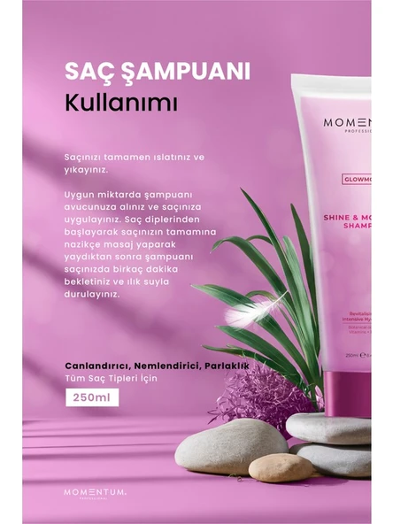 Momentum Şampuan Shine & Mousture 250 Ml PARLAKLIK VE NEM - Resim 3