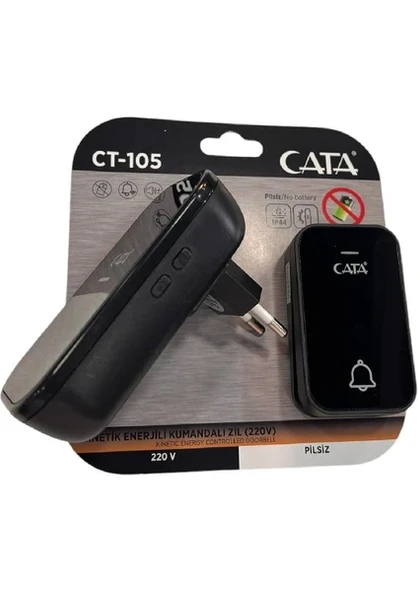 CATA Uzaktan Kumandali Zil CT-105 220V SİYAH ürün görseli
